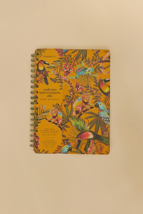 Cuaderno Universitário Espiral En La Selva