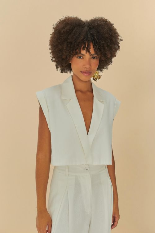 Blusa Colete Off White s