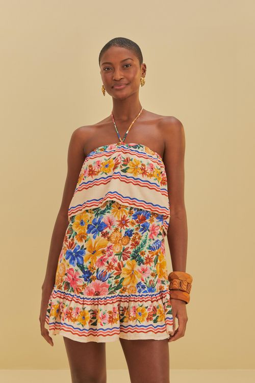 Vestido Curto Localizado Floraline
