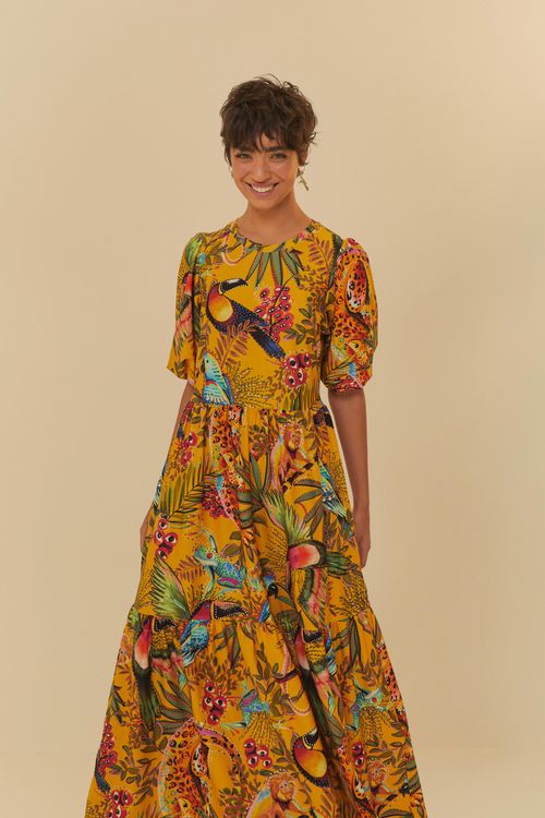 Vestido Midi En La Selva