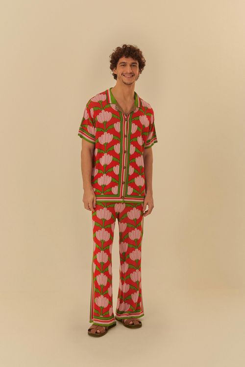Pantalón Jacquard Jacquard Banana Deco