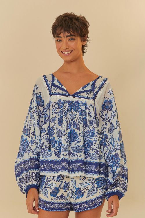 Blusa Jardín De Concha