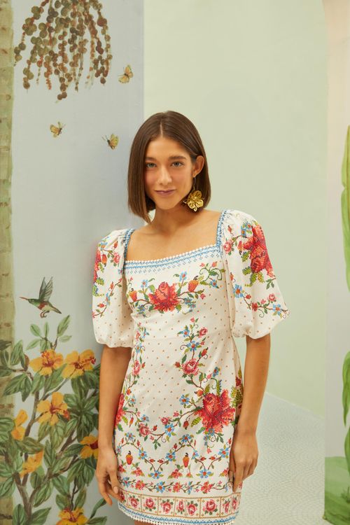 Vestido Corto Memorias De Flor