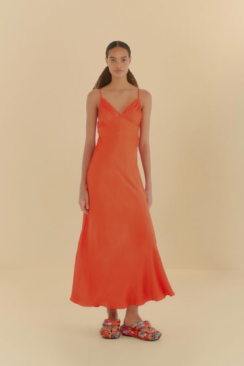 Vestido Pregas Alcinhas
