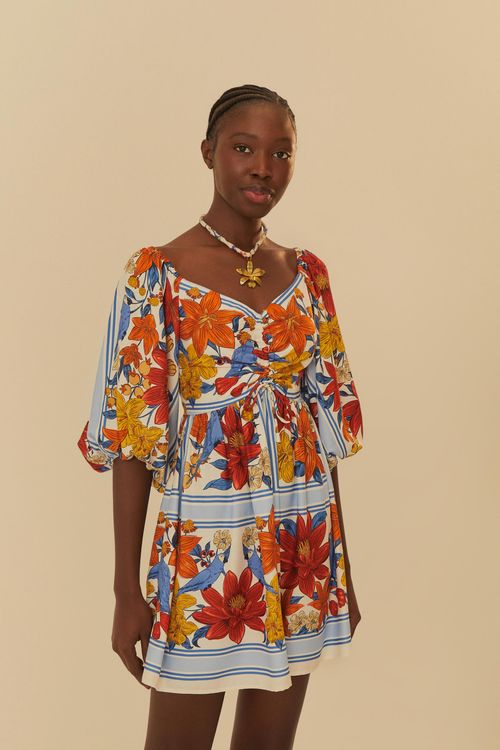 Vestido Corto Floral Ararajuba