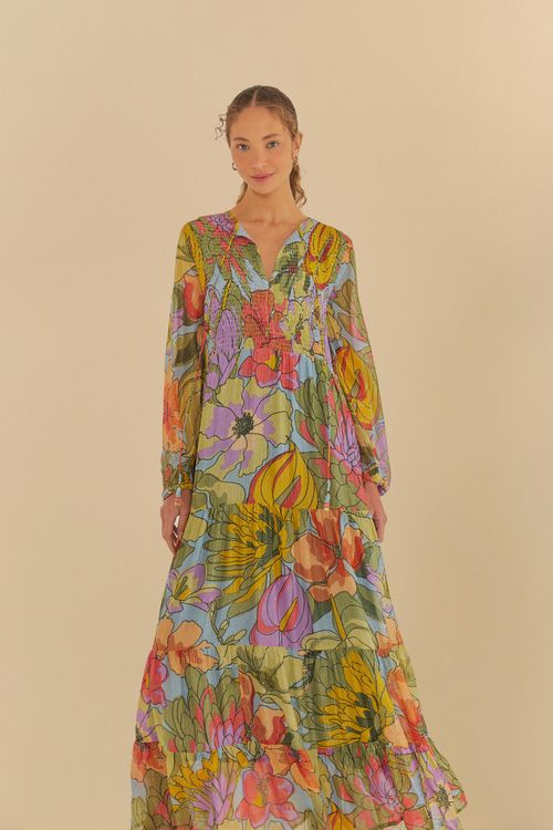 Vestido Largo Primavera De Cor