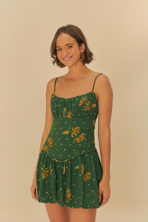 Vestido Curto Brilho De Banana