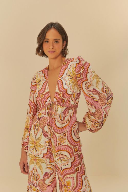 Blusa Lenço Joyas Tropicales