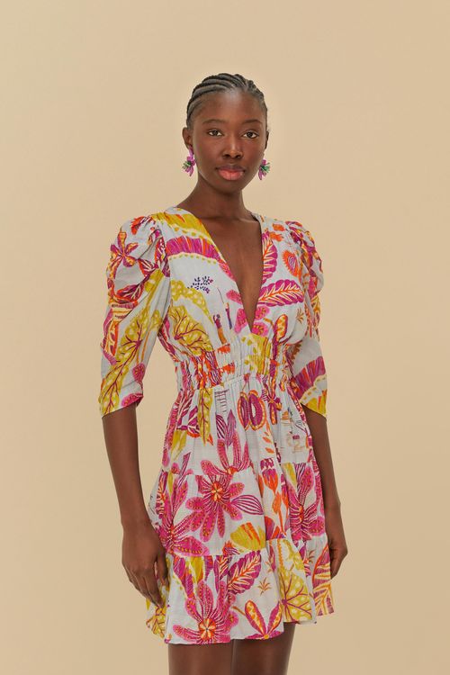Vestido Corto Bosque De Ensueño