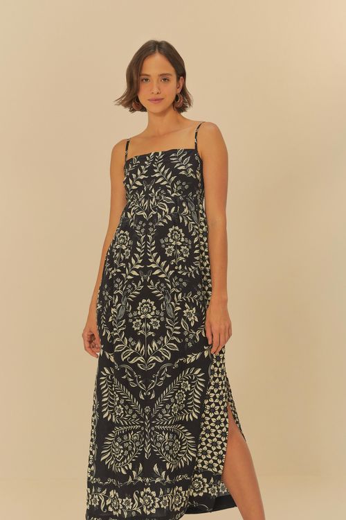 Vestido Cropped Localizado Borbolina