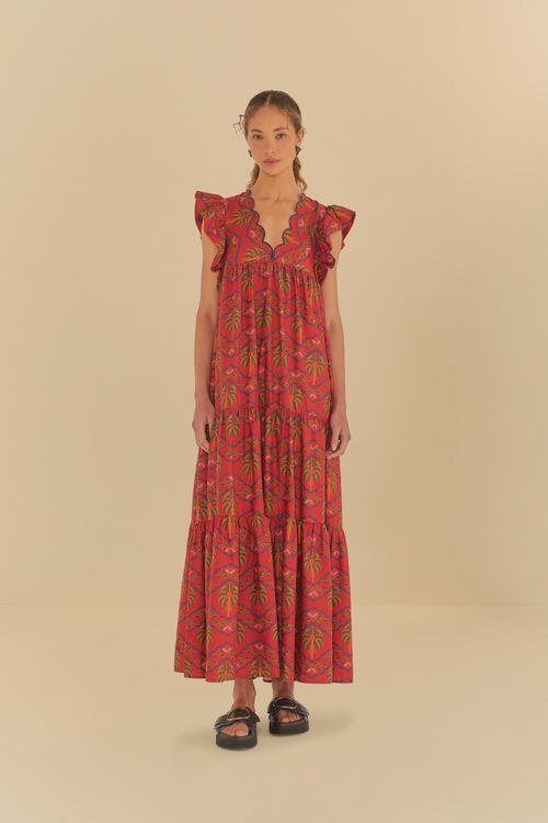 Vestido Largo Bordado Manía De Cocotero