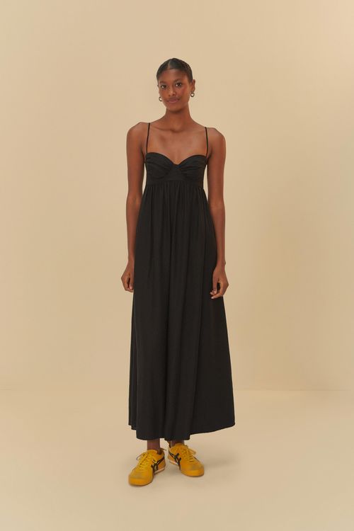 Vestido Longo Franzido
