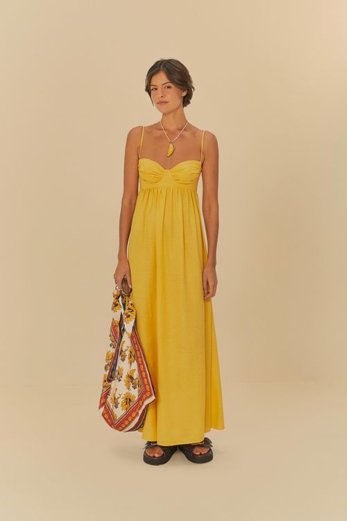 Vestido Longo Franzido