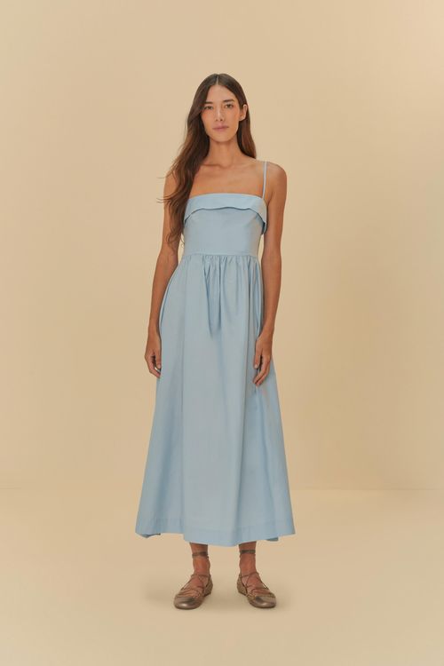 Vestido Pliegues En El Busto
