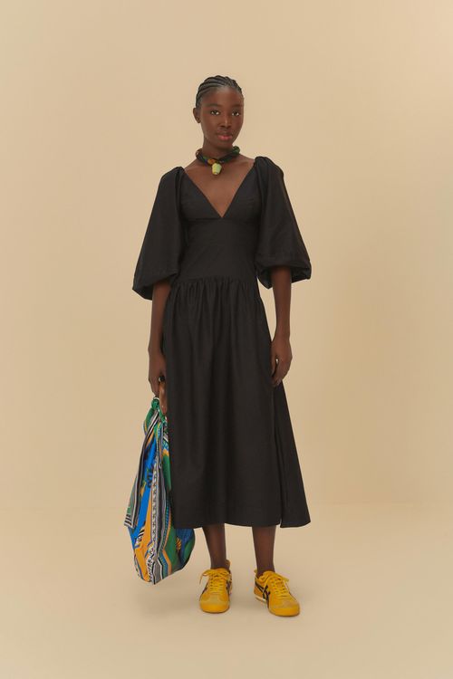 Vestido Cropped Mangas