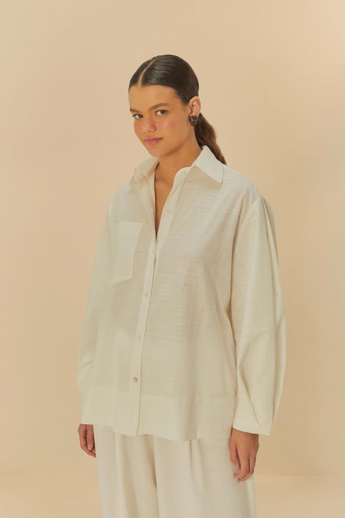 Camisa Mangas Con Pliegues