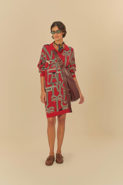 Vestido Polo Jacquard Logotuca