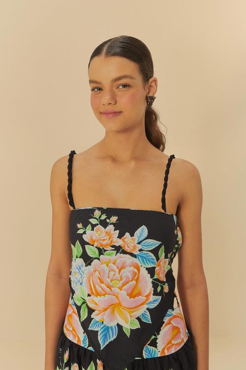 Blusa  Franja Floral Sofia