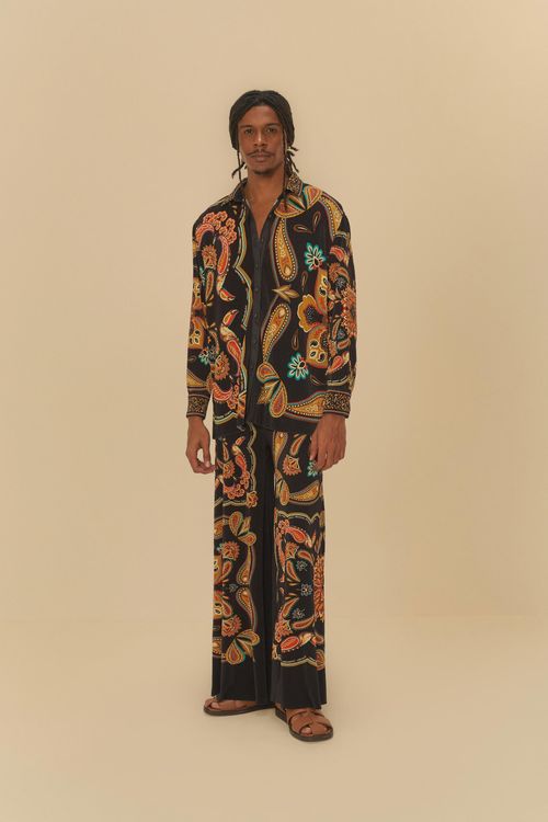 Camisa Plisada Pañuelo Boho