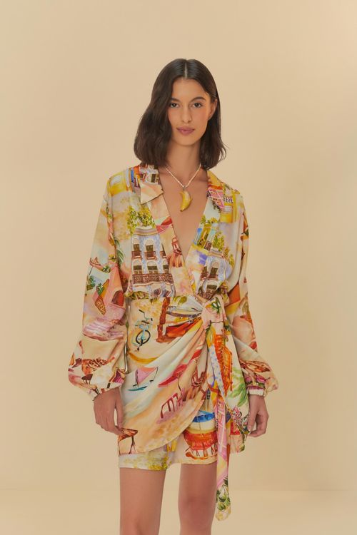 Vestido Curto Transpasse Acarati