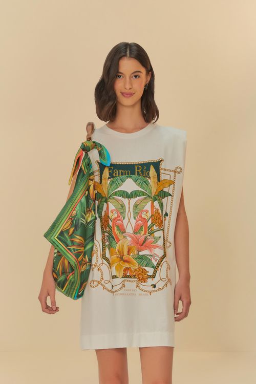 Vestido Corto Hombro Riqueza Tropical