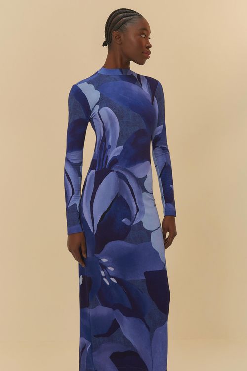 Vestido Cropped Aquarela Floral