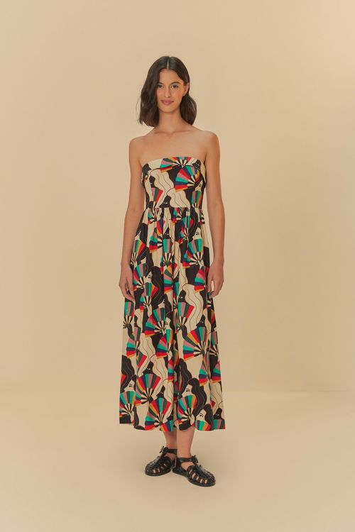 Vestido Cropped Leques