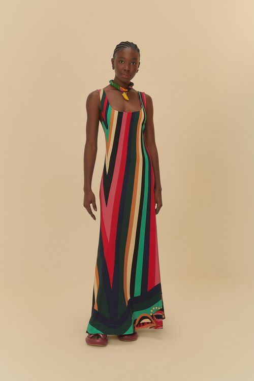 Vestido Localizado Floresta De Cor