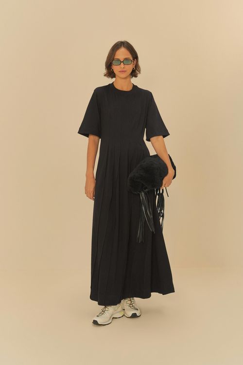 Vestido Cropped Pregas t Shirt