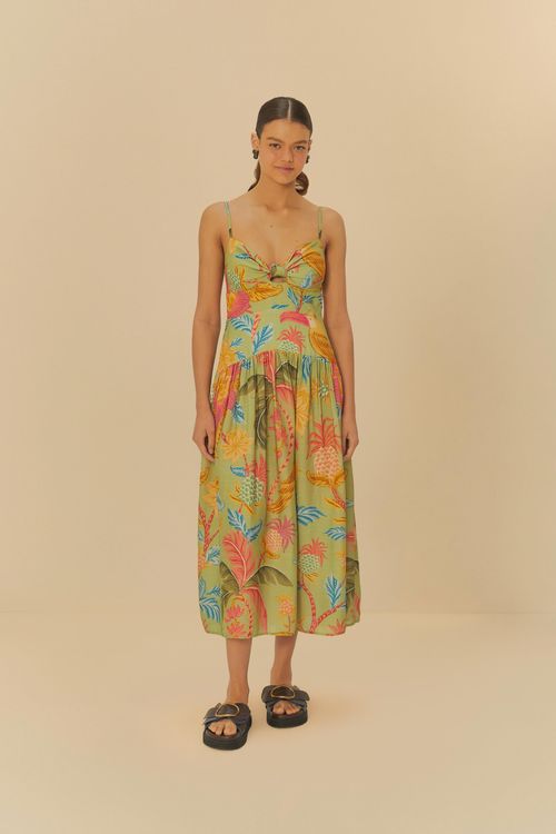 Vestido Longo Amalfi Verde Limonada