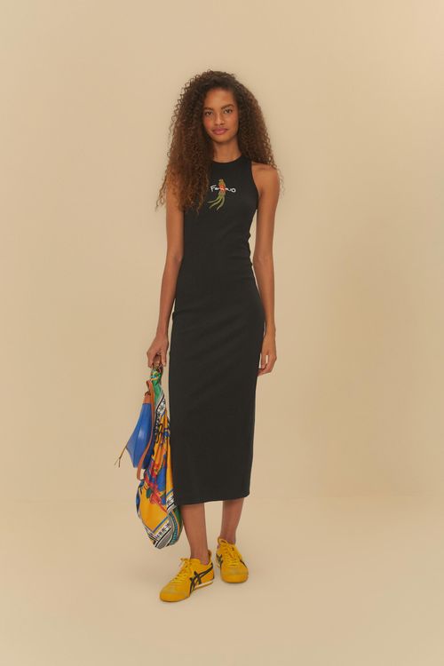 Vestido Cropped Rib Farm Rio Pimenta