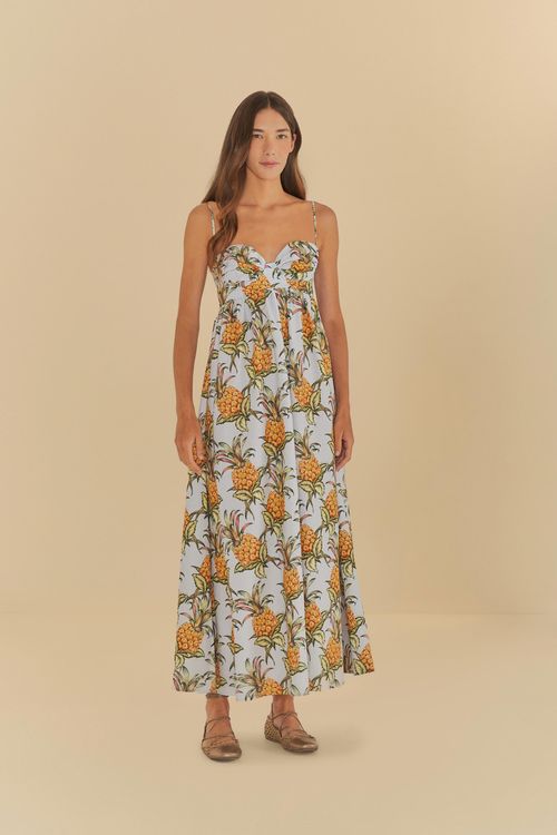 Vestido Reto Suco De Abacaxi