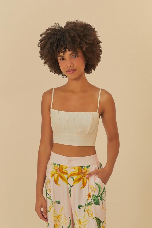 Top Franzido Floral Camille e