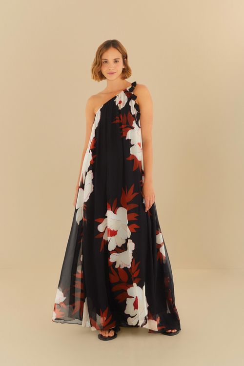 Vestido Ombro So Peonia Preto