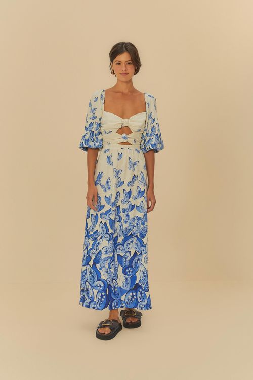 Vestido Voo De Porcelana