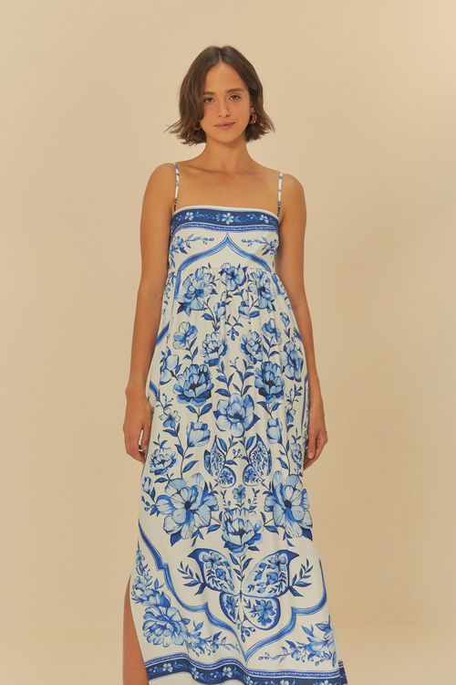 Vestido Cropped Jardim De Porcelana