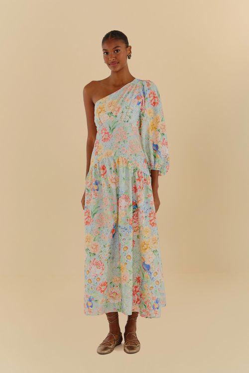 Vestido Canteiro De Passarinhos