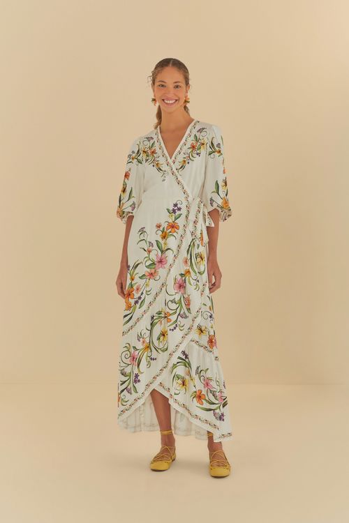 Vestido Largo Vestida De Flor