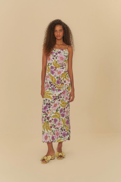 Vestido Alcinhas Banana Flor