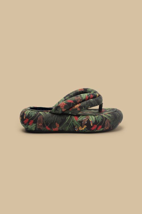 Chinelo Flatform Katita Beleza Tropical