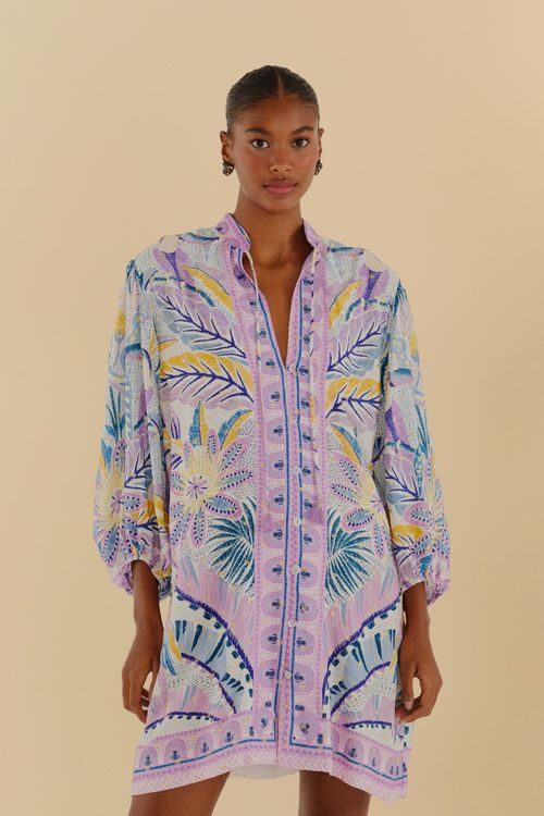 Vestido Corto Bata Tapete De Tucano