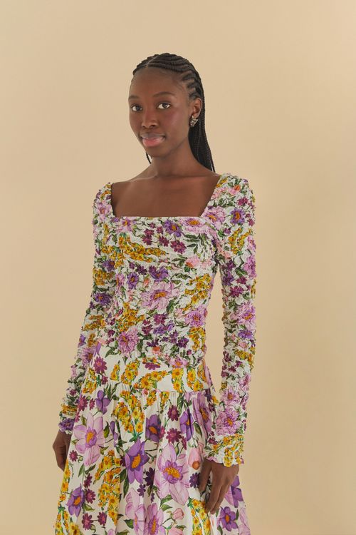Blusa Banana Flor