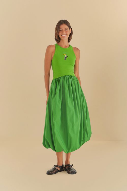 Vestido Balone Bordado