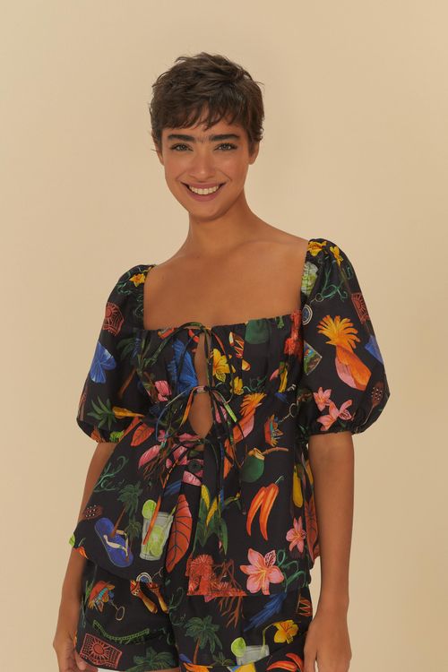 Blusa Babado Buena Gente