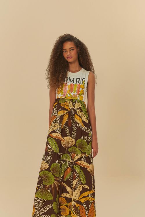 Vestido Cropped Farmrio Tucanos