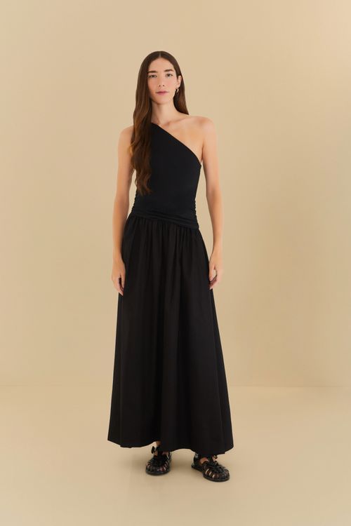 Vestido Ombro So  Saia Gode