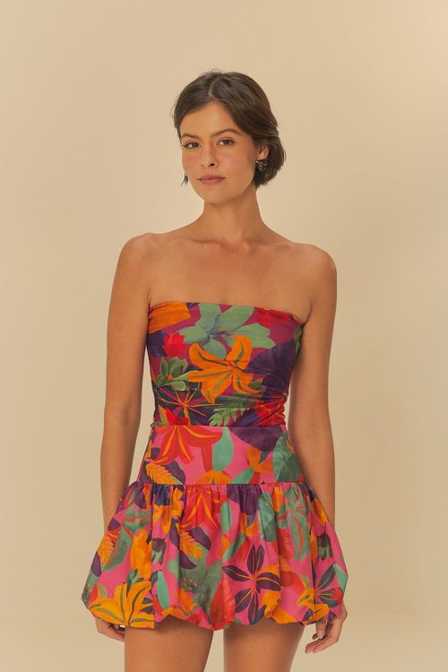 Saia Balone Floral Tropical