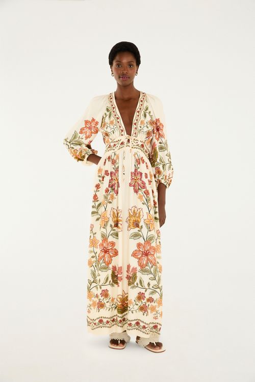 Vestido Longo Floral Juliana
