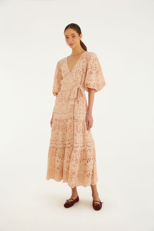 Vestido De Laise Cruzado Victoria Regia