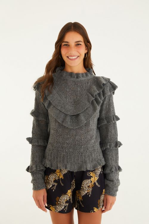 Pull Tricot Romántico Mescla